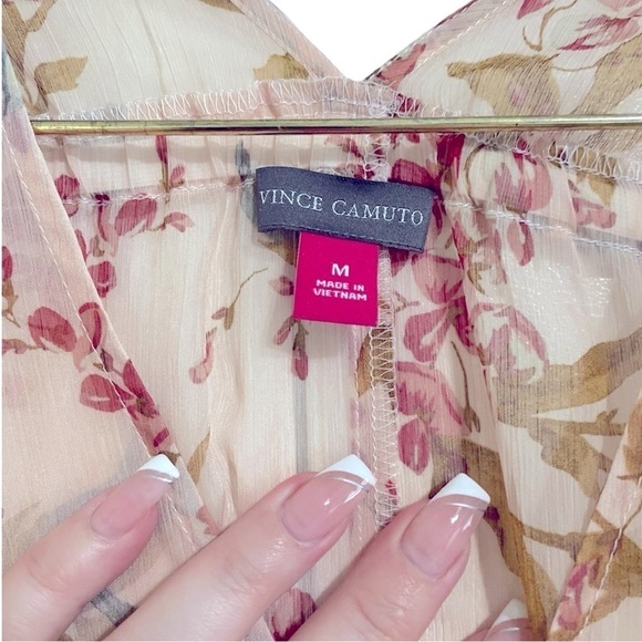 Vince Camuto Drawstring Extend Shoulder Tunic | Size:M - Picture 9 of 11